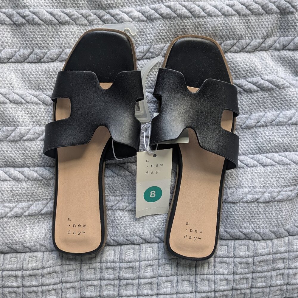 NWT - A New Day Women's Nina Slide Sandals - Size 8